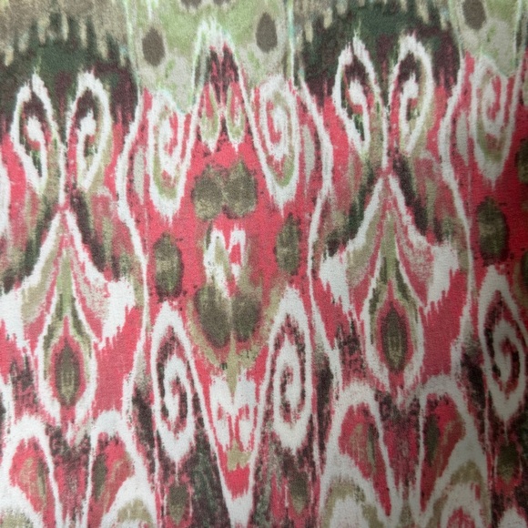 Chico’s Maxi Dress Batik Ikat Print Asymmetrical Hem Size S - Picture 12 of 12